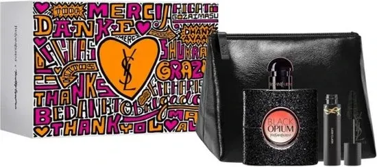 Yves Saint Laurent Black Opium Gift Set 3 stuks- Verpakking beschadigd