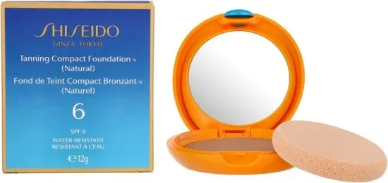 Shiseido Tanning Compact Foundation Compacte - Natural - SPF6 - 12 gr - Verpakking beschadigd