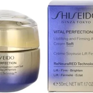 Shiseido Huidverzorging Dagcrème Vital Perfection Uplifting and Firming Advanced Cream Soft 50ml, Beschadigde verpakking