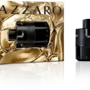 Azzaro The Most Wanted Eau de Parfum Intense Geschenkset - Fougère, Houtachtig Amber Parfum voor Mannen - 50ml & 10ml