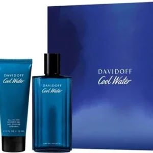 Davidoff - Cool Water Man United Gift Set: Eau de toilette 125 Ml - After Shave Balm 75 Ml Cool Water and Cool Water Shower Gel 75 Ml
