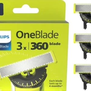 Philips OneBlade 360 Blade - Vervangmesjes - Scheermesjes - 3 stuks - QP430/50 - Verpakking beschadigd
