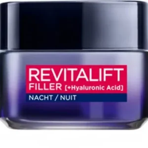 L'Oréal Paris Revitalift Filler Nachtcrème - 50 ml - Anti Rimpel - Verpakking beschadigd