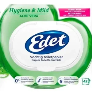 Edet Vochtig toiletpapier Aloe Vera - 42 stuks