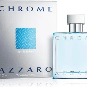 Azzaro Chrome Eau de Toilette - Citrus Houtachtig Parfum - Langdurige Geurbeleving - Fris Mannen Parfum - 50ml - Beschadigde Verpakking