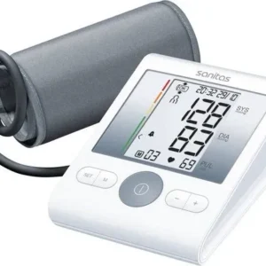 Sanitas SBM 22 Bloeddrukmeter bovenarm - Extra betrouwbare meting door rust detectie - 22 tot 36 cm Manchet - Beschadigde verpakking