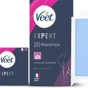 Veet Expert Ontharingsstrips - Lichaam & benen - Normale huid - 20 stuks