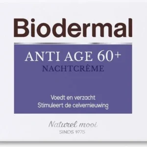 Biodermal Anti Age 60+ - Nachtcrème tegen huidveroudering - 50ml