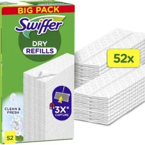 Swiffer Vloerwisdoekjes - vloerreiniger navulling droge doekjes 52 doekjes ( 4x13 )