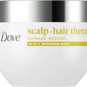 DOVE Scalp + Hair Therapy Haarmasker - Damage Rescue - 10-in-1 haarverzorging voor hoofdhuid en haar - 270 ml