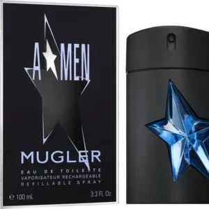 Mugler A-Men Eau de Toilette - Amber & Houtachtig Parfum - Navulbaar Parfum - 100ml - Beschadigde Verpakking