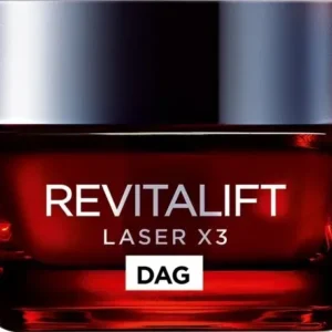 L’Oréal Paris Revitalift Laser X3 Dagcrème - Anti-Rimpel met Vitamine C, Hyaluronzuur & Pro-Retinol - 50ml