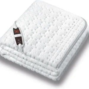 Inventum HN1300V elektrische onderdeken 150x80 cm - Fleece - Wit - Verpakking beschadigd