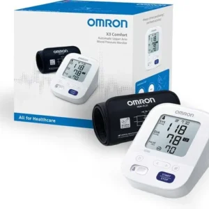 OMRON X3 Comfort Bloeddrukmeter Bovenarm - Aanbevolen door Hartstichting - Blood Pressure Monitor met Hartslagmeter – Onregelmatige Hartslag - 22 tot 42 cm Manchet