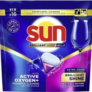 Sun Brilliant Shine All-in 1 Vaatwascapsules 16 stuks