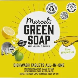 Marcel's Green Soap Vaatwastabletten Grapefruit & Limoen - 24 stuks