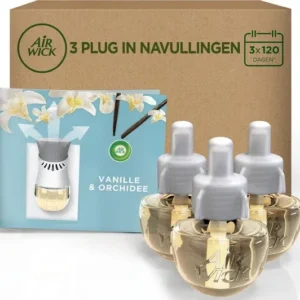 Air Wick Elektrische Luchtverfrisser Navullingen - Vanille & Orchidee - 3 Navullingen - Verpakking beschadigd