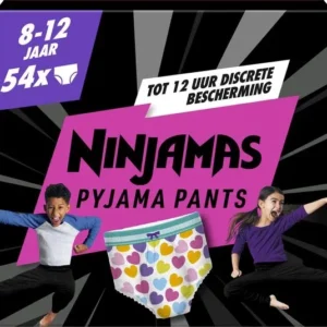 Ninjamas Pyjama Pants - 8-12 Jaar (27kg-43kg) - 54 Pyjamabroekjes - Nachtluiers