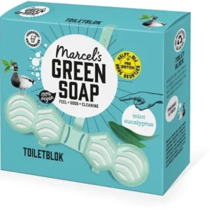 Marcel's Green Soap Toiletblok Munt & Eucalyptus -35 gr - Verpakking beschadigd