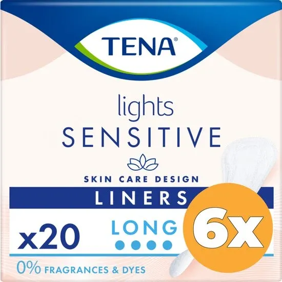 TENA Lights Sensitive Long – Inlegkruisjes voor urineverlies – voordeelverpakking 120 stuks
