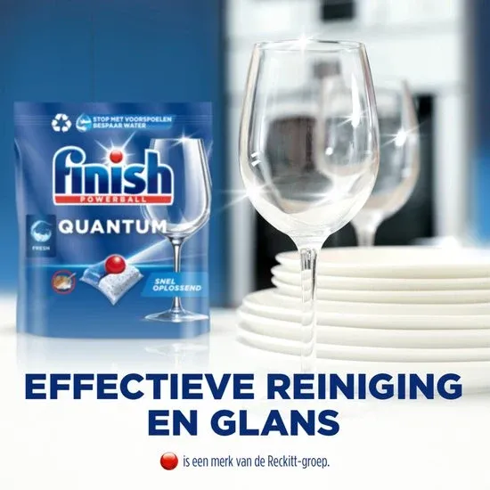 Finish Vaatwastabletten Quantum All-in-1 Regular 44 stuks