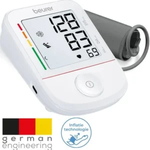 Beurer BM 38 Bloeddrukmeter Bovenarm – Inflatietechnologie - Rustindicator - Incl. manchet 22-42 cm en batterijen - Verpakking beschadigd