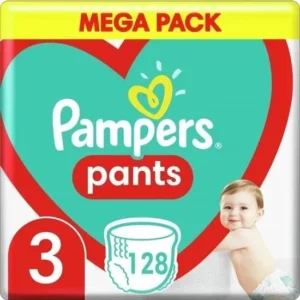Pampers Baby-Dry Pants luierbroekje - maat 3 (6-11 kg) - 128 stuks - maanddoos