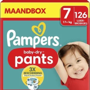 Pampers Baby-Dry Pants Maat 7 (17kg+) 126 Luierbroekjes