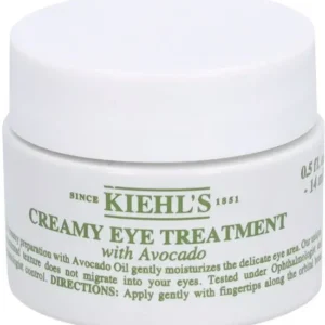 Kiehls Creamy Eye Treatment With Avocado Oogcreme 14 ml- Verpakking beschadigd , tekst op het potje is vervaagd