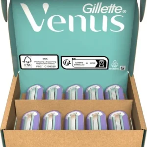 Gillette Venus Deluxe Smooth Swirl - 10 Scheermesjes - Beschadigde verpakking