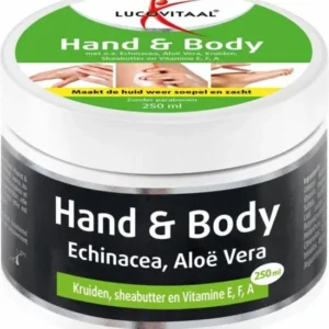 Lucovitaal Hand en Body Crème Echinacea & Aloë Vera - 250 ml