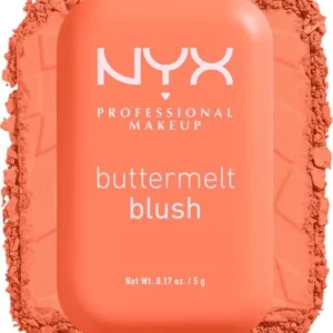 NYX Professional Makeup Buttermelt Blush - Alle huidtypes - Verrijkt met mango-, amandel- en sheaboter - Sooner The Butta - 5 gr