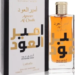 Lattafa EDP 100 ml Ameer Al Oudh Intense Oud - Unisexparfum - Beschadigde verpakking