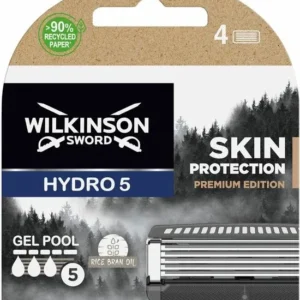 Wilkinson Sword Hydro 5 Skin Protection Premium Edition - Navulmesjes - 4 stuks- beschadigde verpakking