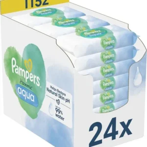 Pampers Harmonie Aqua Billendoekjes - 24 Verpakkingen = 1152 Babydoekjes