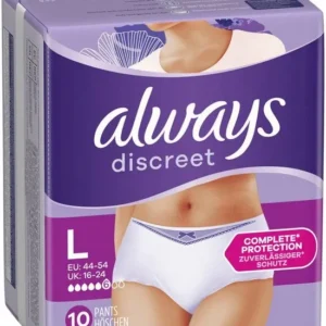 Always Discreet Incontinentiebroekjes - L - 10 Broekjes