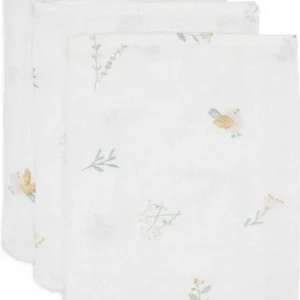 Jollein - Washandje Hydrofiel - Lovely Birds - 3 Stuks