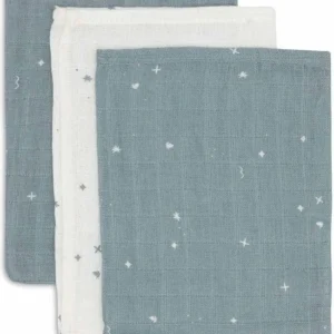 Jollein - Washandje Hydrofiel - Twinkling Sea Green - 3 Stuks