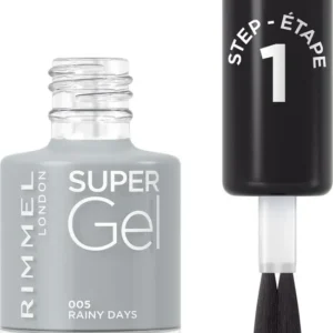 Rimmel SuperGel Nail Polish Lacquer 12 ML 005 Rainy Days