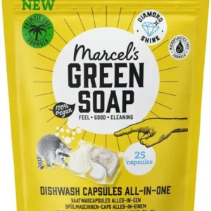 Marcel's Green Soap Vaatwascapsules Eco All-In-One 25 stuks