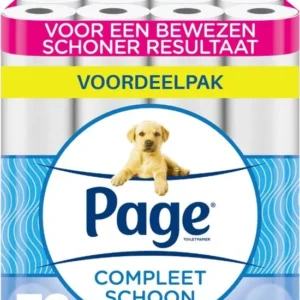 Page®/Scottex® toiletpapier - Compleet Schoon wc papier - 72 rollen - Voordeelverpakking