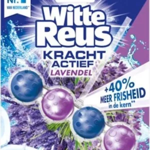 Witte Reus Toiletblok WC Kracht Actief - Lavendel Boost - Duopack