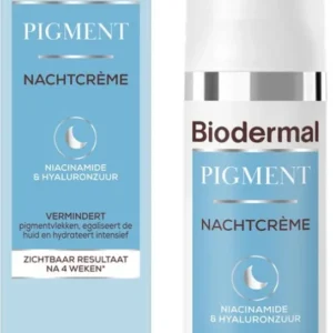 Biodermal Pigment Nachtcrème - vermindert hyperpigmentatie, zoals pigmentvlekken - 50 ml - Verpakking ontbreekt