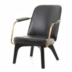 Utility Lounge Chair Oak Onyx Caress 1509 von Stellar Works