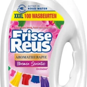 Frisse Reus Orchidee Macadamia Gel Vloeibaar Wasmiddel - Gekleurde Was - Voordeelverpakking - 100 wasbeurten