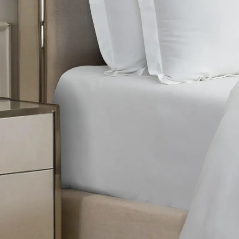 Fitted Sheet 600TC Heavenly - White (Without Pillow Covers) - LOVE FOR WHITE