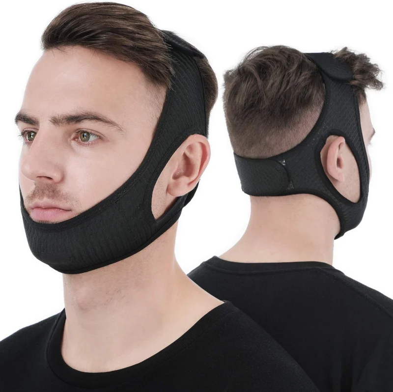 Anti Snoring Chin Strap Adjustable Sleep Support Band - Product showcase