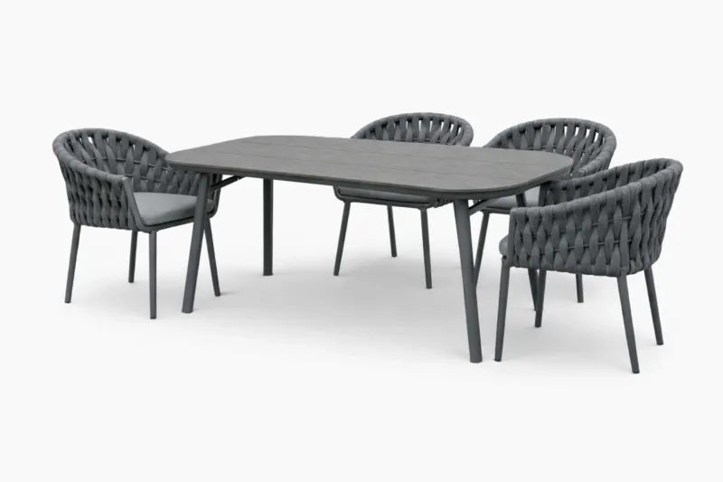 Molino San Marino Sitzgruppe oval anthrazit Freisteller