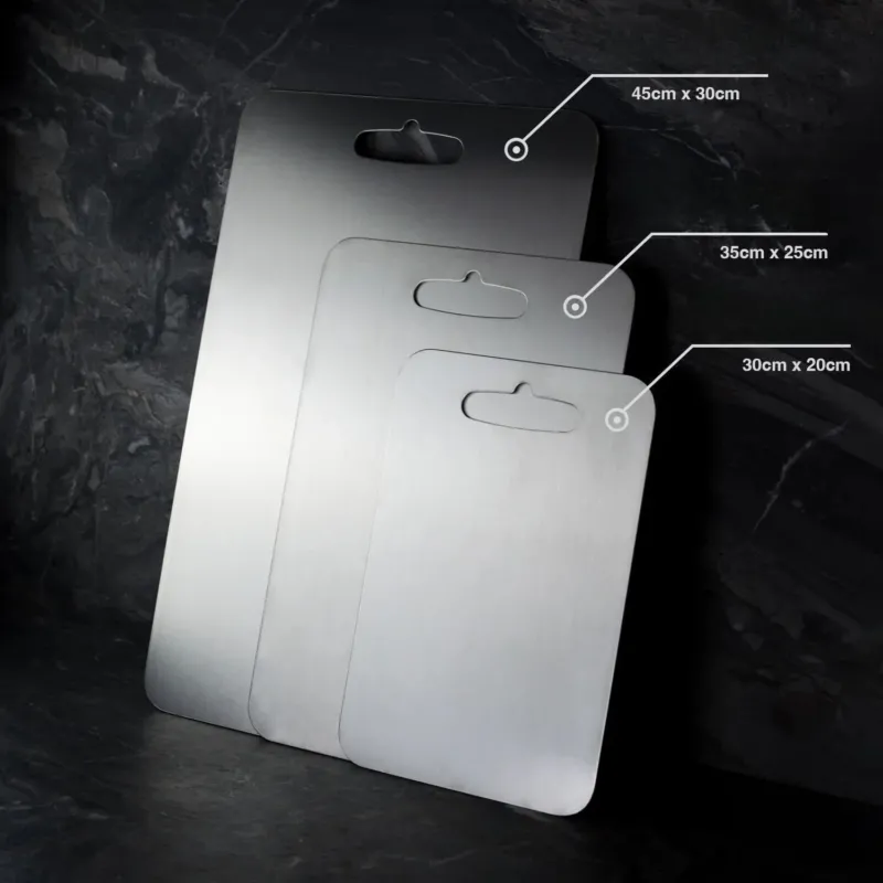 Premium Titanium Cutting Board Antibacterial Multi-Size Set - Product showcase