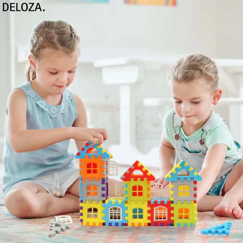 Montessori Bausteine Set - Kreatives Lernspielzeug für Kinder ab 3